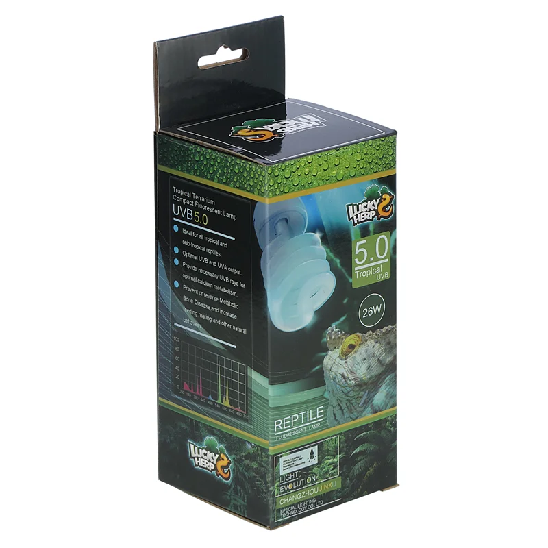 لامپ یووی بی مخصوص حیوانات و خزندگان (تراریوم)  لاکی هرپ (LUCKY HERP) مدل UVB 5.0% پایه E27 (سرپیچ معمولی)
