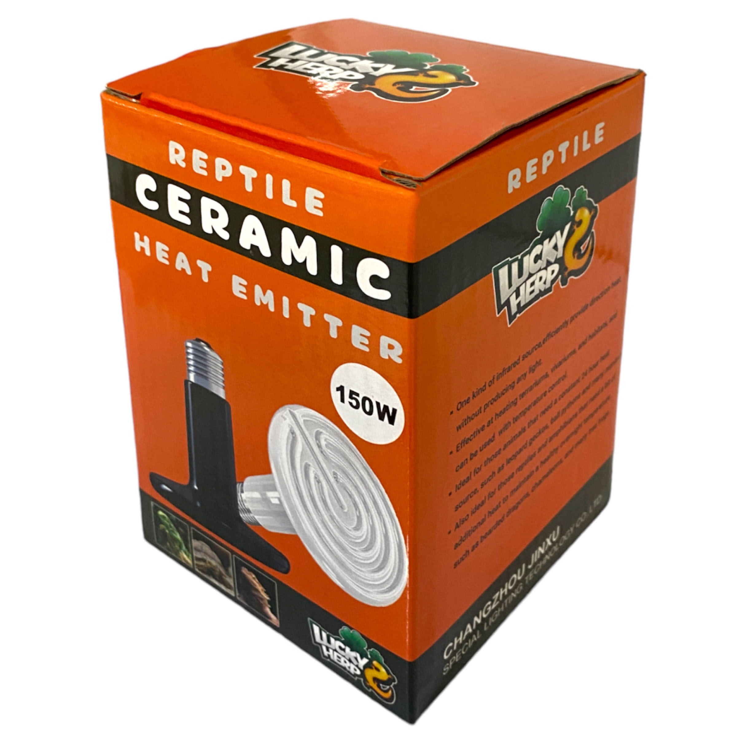 لامپ مادون قرمز سرامیکی لاکی هرپ (LUCKY HERP) کد CERAMIC-HEATER-220V-150W پایه معمولی (E27)