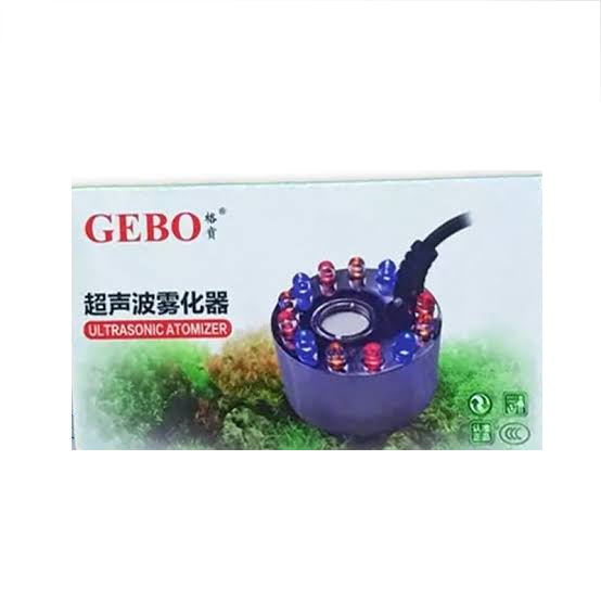 مه ساز آکواریوم چراغ دارGEBO ULTRASONIC ATOMIZER