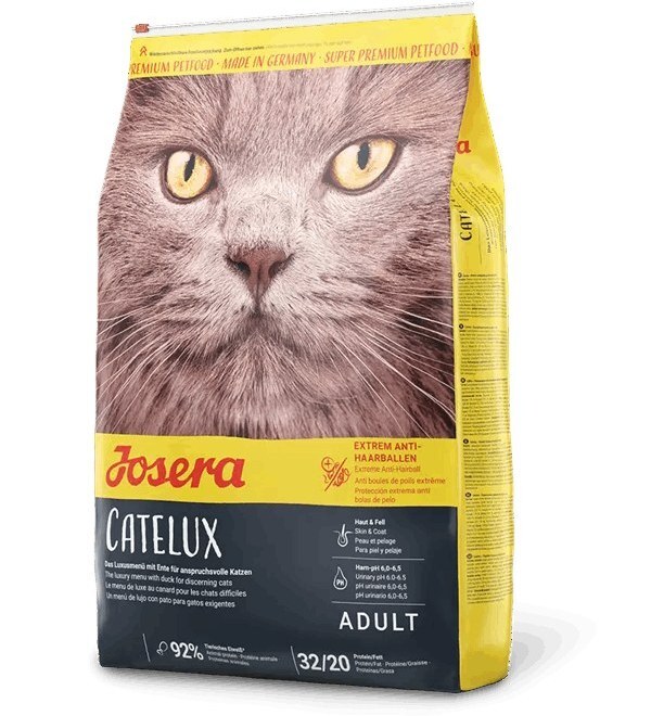 غذای خشک گربه جوسرا کتلوکس مناسب سلامت پوست و مو Josera Catelux وزن ۲ کیلویی